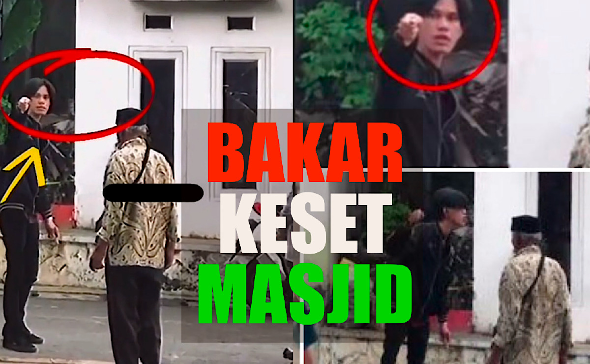 Pria Bakar Keset Masjid Nurul Huda Ngaku Asal Palembang, Saat Dicegat Keluarkan Sajam