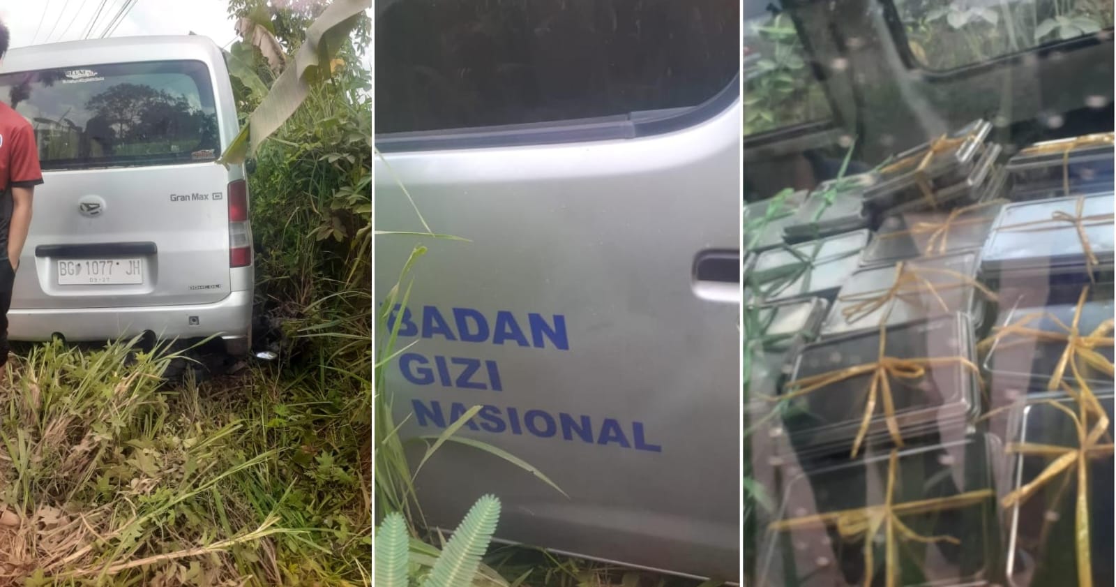 Hilang Kendali, Mobil MBG Tabrak Pengendara Sepeda Motor di Talang Kelapa Banyuasin