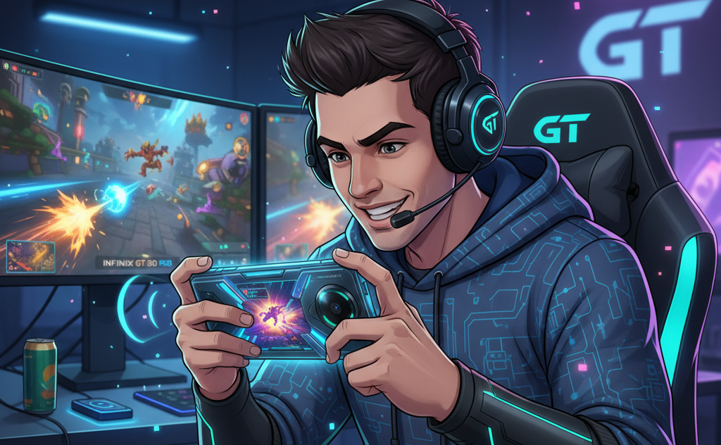 Infinix GT 30 Pro: HP Gaming Murah 3 Jutaan sudah Berdesain Futuristik dengan Ekosistem AI Gaming