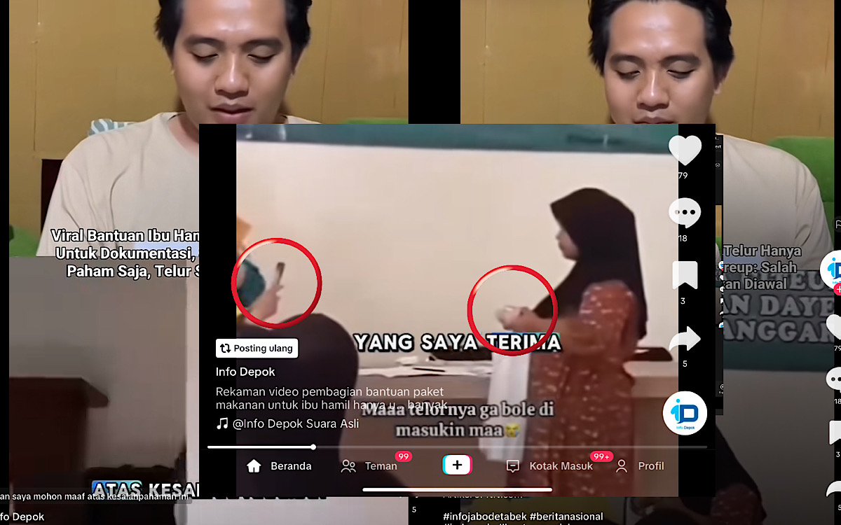 Viral Video Bantuan Ibu Hamil Telurnya Hanya Difoto Buat Dokumentasi Aja, Sekdes Citeureup Sampai Minta Maaf 