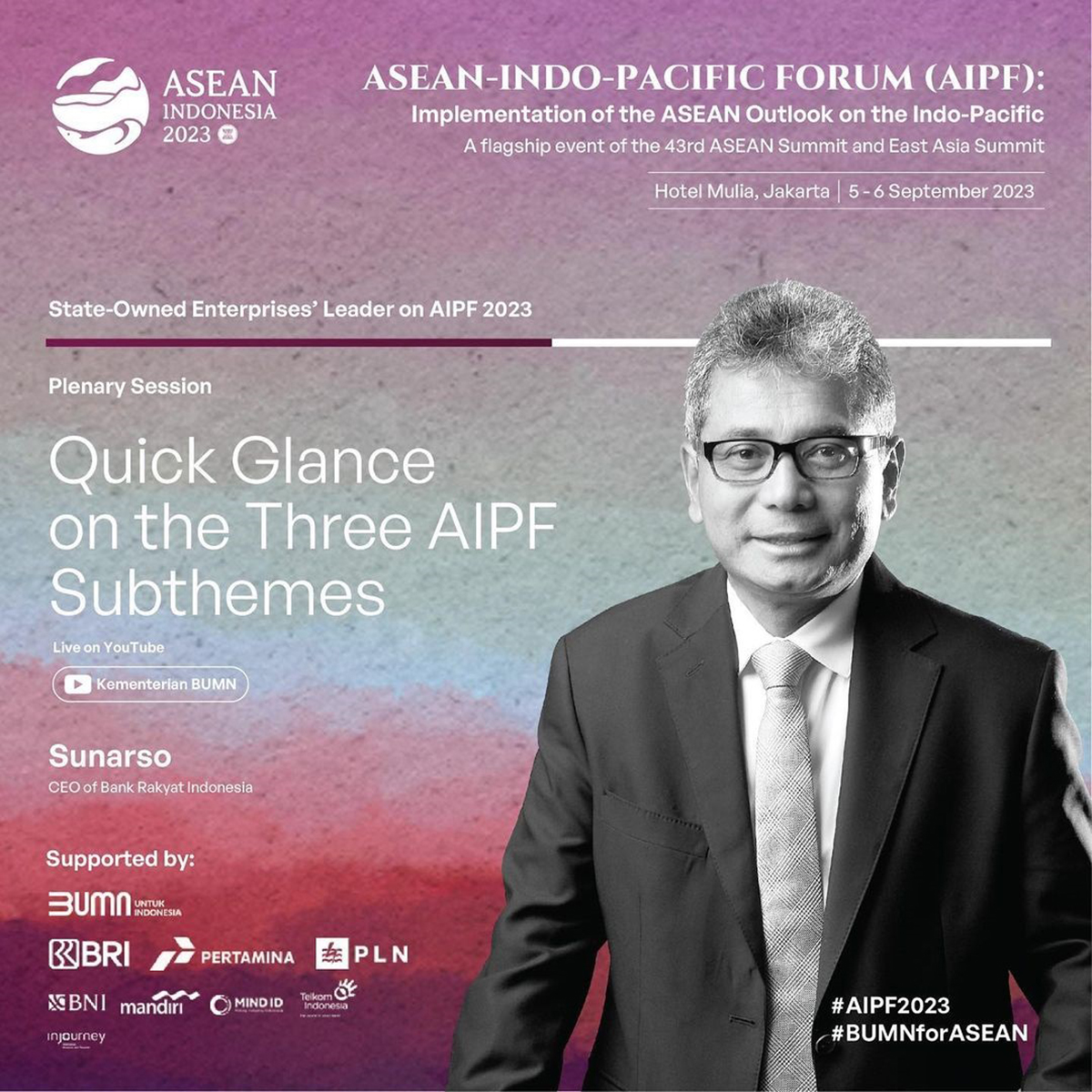 Hari Pertama Ajang ASEAN Indo Pacific Forum, Dirut BRI Bicara Transformasi Digital 
