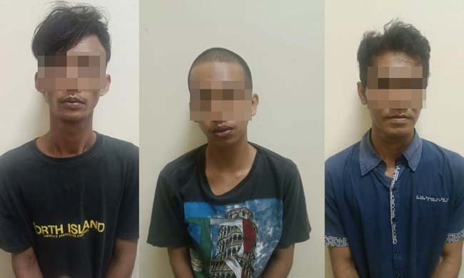 Dua Begal Handphone di Sembawa dan Penadah Ditangkap, Ancam Korban dengan Pisau