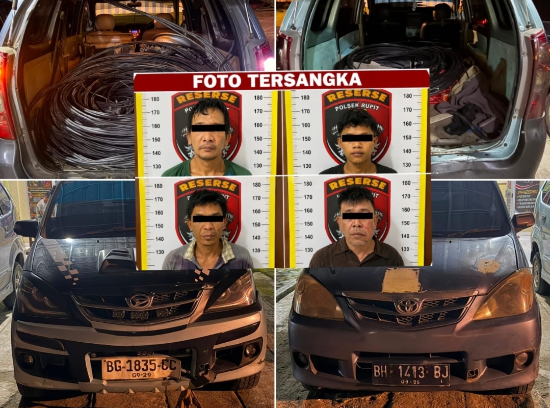 Kejar hingga Jambi! Sindikat Pencuri Kabel PLN Lintas Provinsi Tumbang, Dua Pelaku Masih Buron
