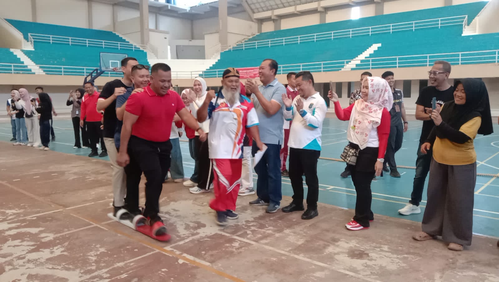 Sambut HUT RI Ke-80 Pemkab OKI Gelar Berbagai Lomba di GOR Biduk Kajang Kayuagung