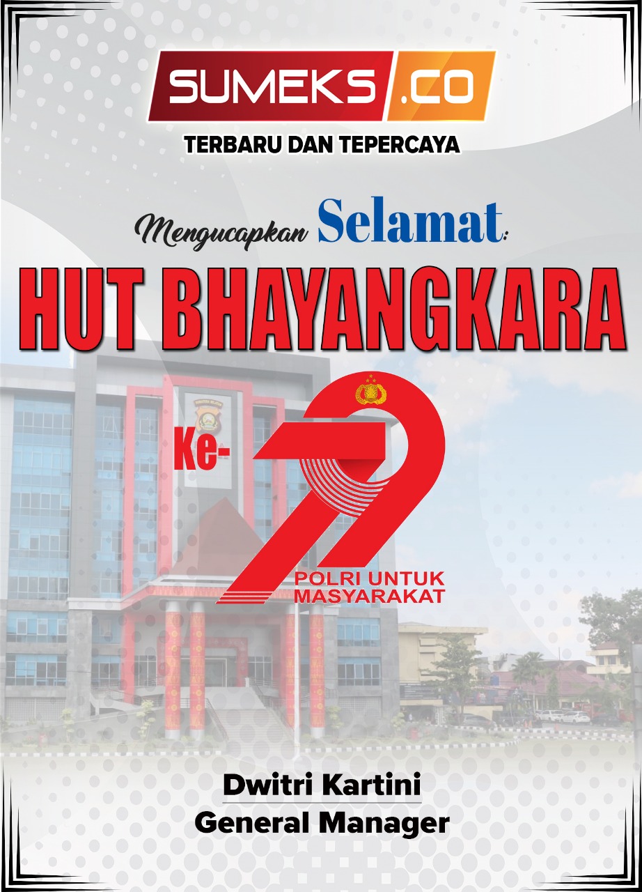 SUMEKS.CO Mengucapkan HUT Bhayangkara Ke-79