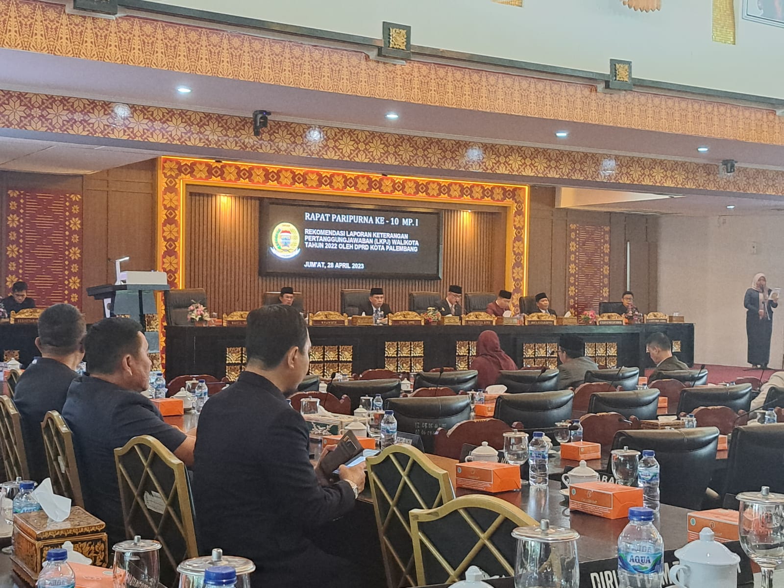 DPRD Kota Palembang Gelar Rapat Paripurna Penyampaian LKPJ Walikota tahun 2022 