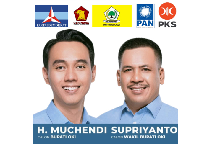 5 Partai Politik Dukung Pasangan Muchendi-Supriyanto di Pilkada OKI 2024, Siap Daftar ke KPU