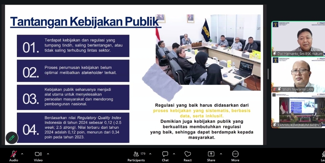 Policy Talk Jadi Sarana Kemenkum Sumsel Tingkatkan SDM Kebijakan