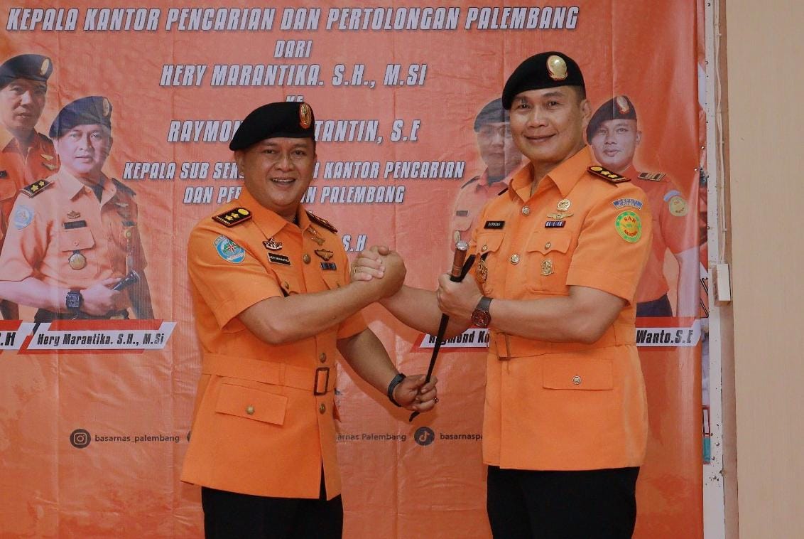 Raymond Konstatin Jabat Kepala Basarnas Palembang Gantikan Hery Marantika yang Jabat Kepala Basarnas Bandung