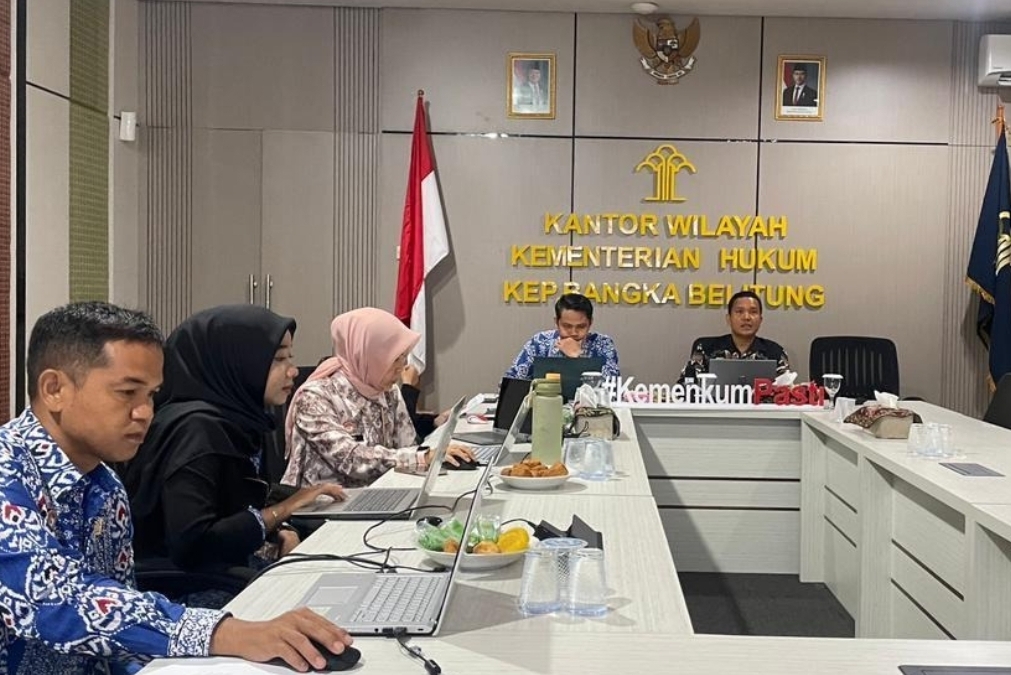 Kemenkum Babel Harmonisasikan Empat Raperbup Pajak Daerah Kabupaten Belitung untuk Perkuat Kepastian Hukum