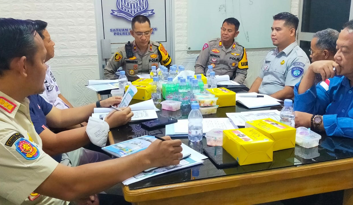 Kasus Kecelakaan Lalu Lintas Meningkat, Polres Ogan Ilir Gelar Rapat Koordinasi dengan Instansi Terkait