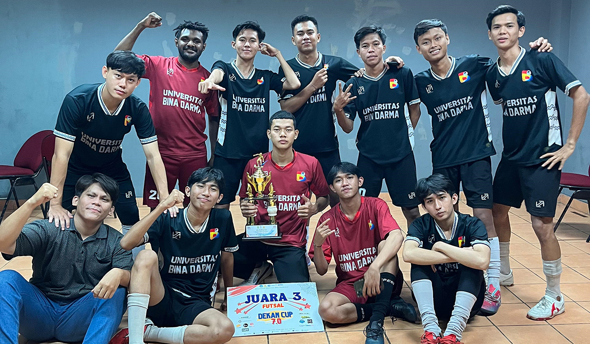 Kembali Torehkan Prestasi, Tim Futsal UBD Palembang Raih Juara 3 Turnamen Futsal Dekan Cup Unsri 7.0 2023