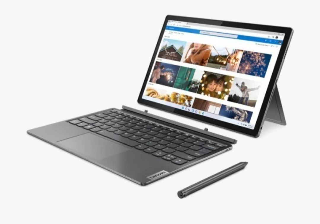 Laptop Hybrid Lenovo IdeaPad Duet 5 12IRU8 4MID, Layar Jernih 2.5K dan Menyertakan Stylus Pen