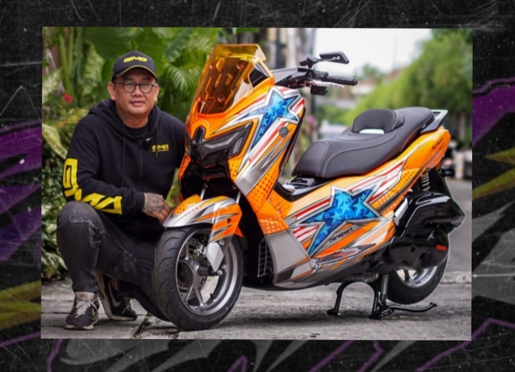 Modifikasi Yamaha NMAX “TURBO” Bergaya Balap Supersport, Angkat Nostalgia Jason DiSalvo