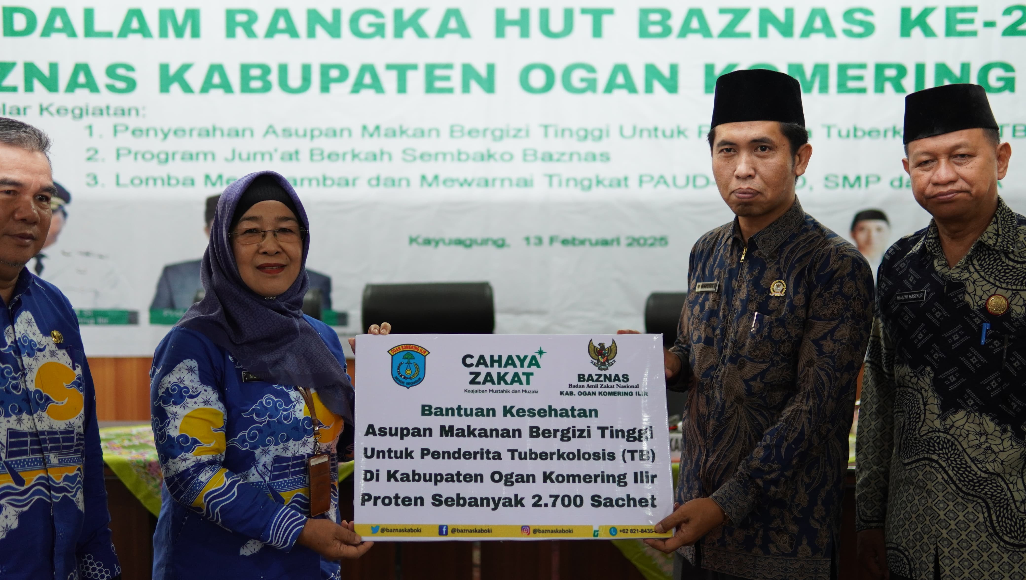 HUT ke-24, Baznas OKI Gelar Baksos dan Kegiatan Edukatif