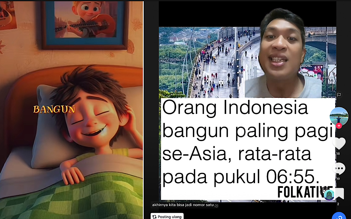 Hasil Survei Orang Indonesia Nomor Satu Bangunnya Paling Pagi se-Asia, Tapi Jangan-jangan? 