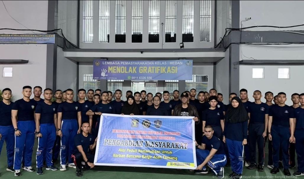 Bantu Korban Bencana, Kemenkum Kirim 119 Taruna Poltekpin ke Aceh