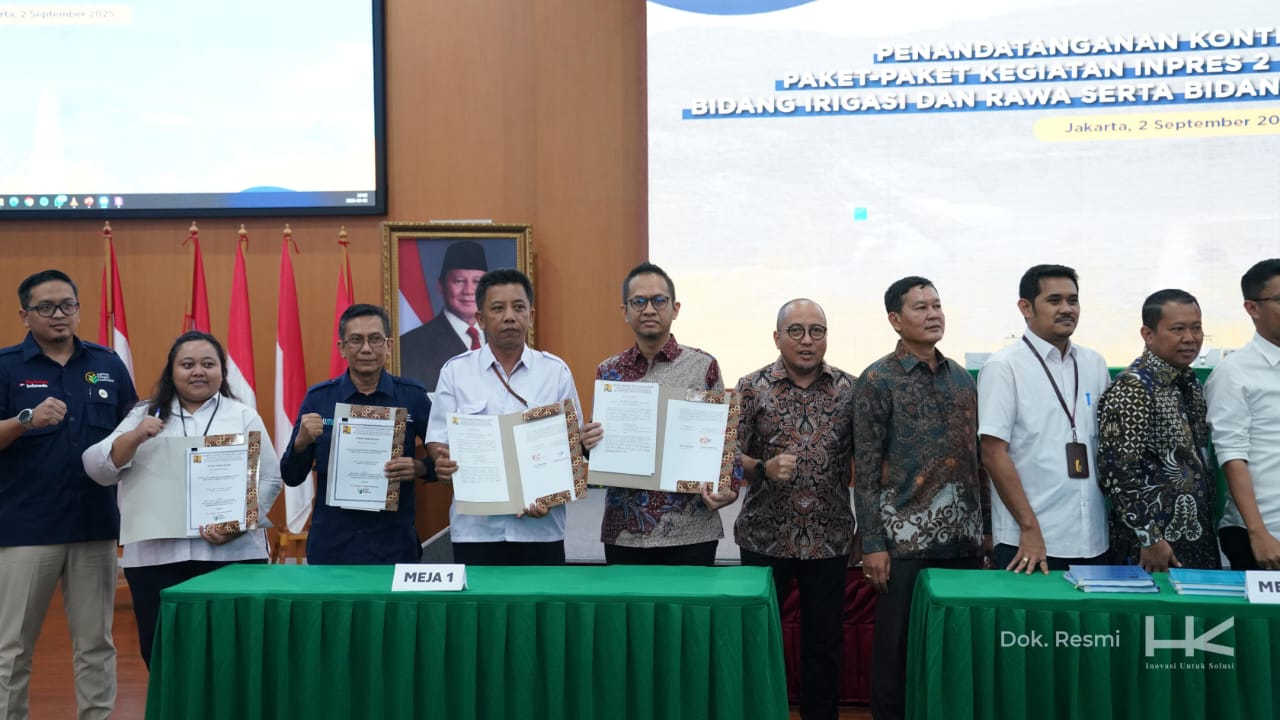 Dukung Swasembada Pangan Nasional, Hutama Karya Rehabilitasi Jaringan Irigasi di 3 Pulau Sekaligus