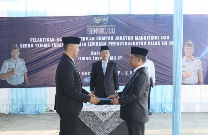 David Rosehan Dapat Promosi Jabatan Baru Sebagai Kepala Lapas Kelas IIA Curup