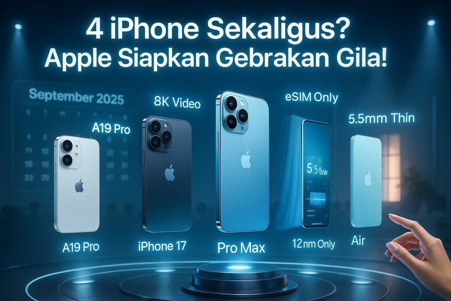 Apple Siap Luncurkan 4 iPhone Sekaligus September Ini, Model Barunya Bikin Shock!