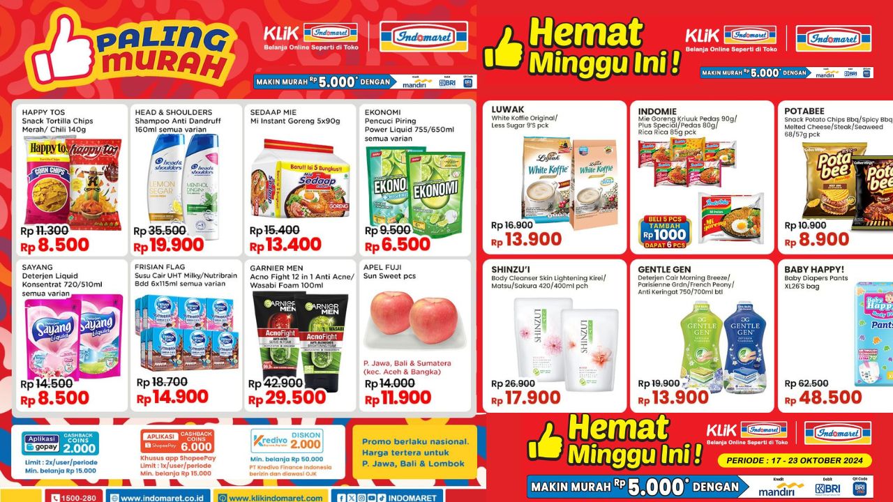 Katalog Promo JSM Indomaret 20 Oktober 2024: Sabun Mandi Cair Rp14 Ribuan, Indomie Dapat 6 Cuma Tambah Seribu!