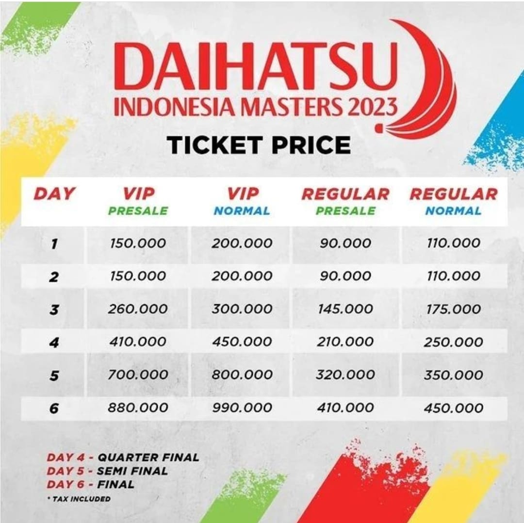 Beli Tiket Daihatsu Indonesia Master 2023, Syaratnya KTP saja 