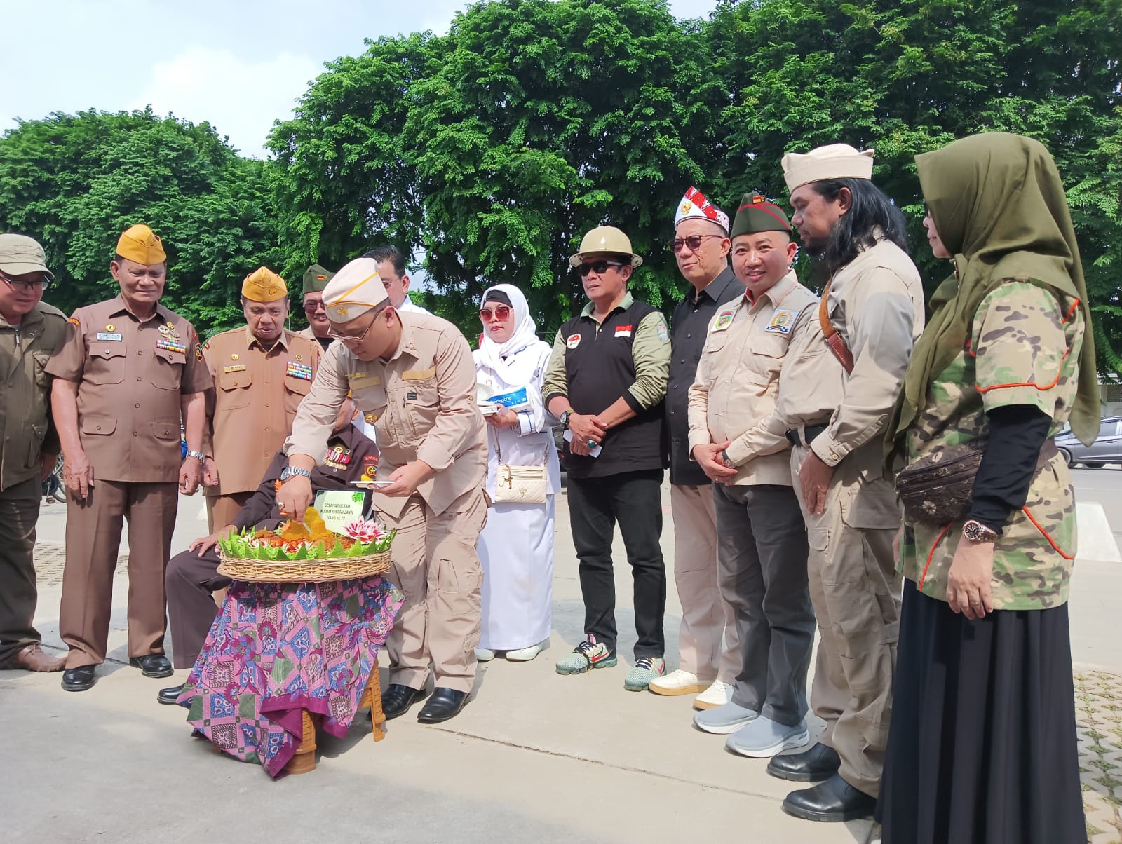 Lima Veteran Sumsel Mendapat Santunan Saat Peringatan Pertempuran Lima Hari Lima Malam Palembang