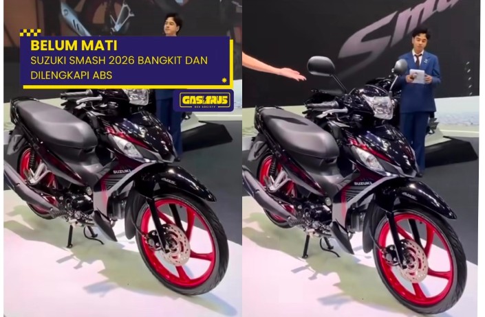 Suzuki Smash 'Si Gesit Irit' Bangkit Lagi, Kini Lebih Modern Dilengkapi Fitur ABS di BIMS 2026