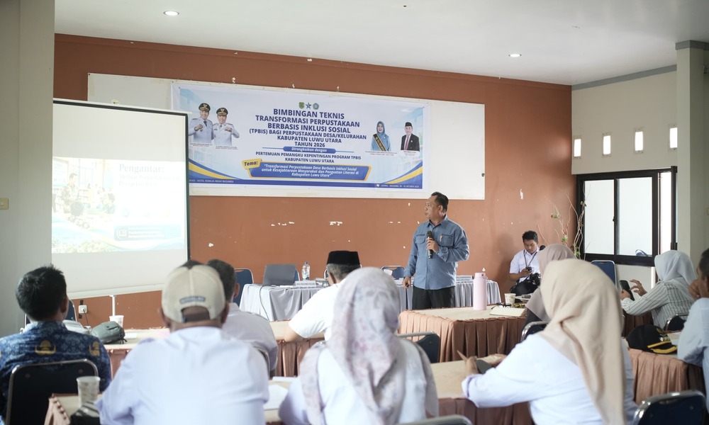 Buka Bimtek Transformasi Perpustakaan, ini Pesan Plt Sekda Luwu Utara
