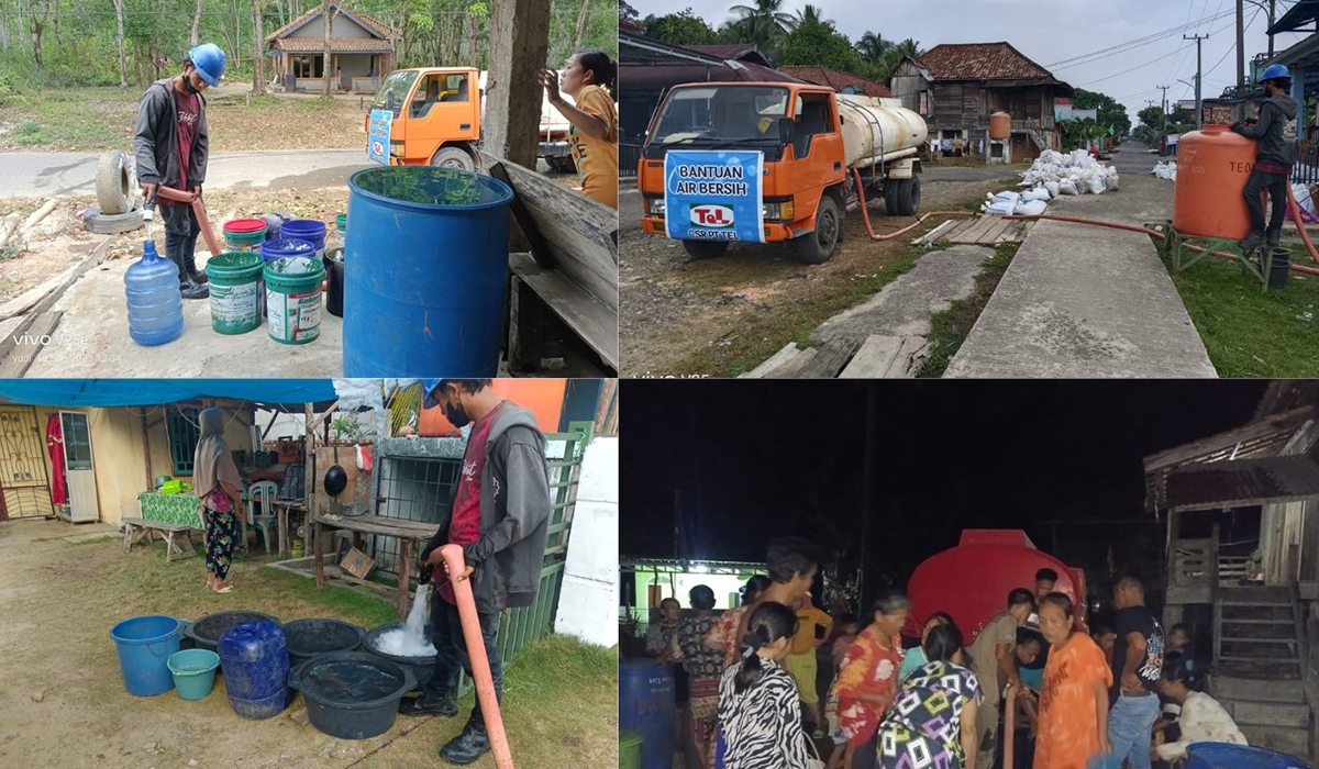 Musim Kemarau, PT Tel Distribusikan Bantuan Air Bersih ke Desa-Desa