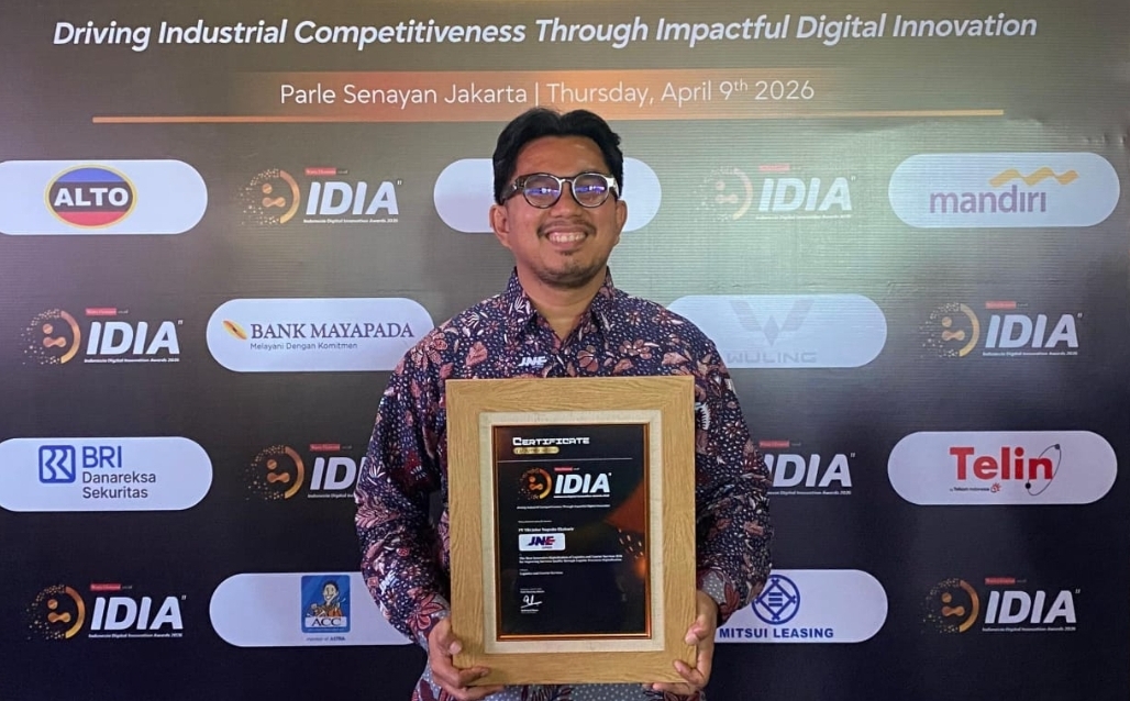 Transformasi Digital JNE Berbuah Penghargaan Bergengsi