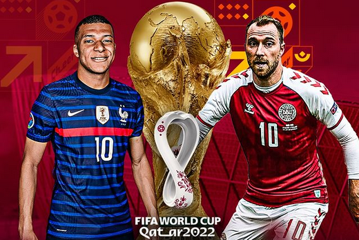 Link Live Streaming Piala Dunia 2022 Prancis vs Denmark Sabtu 26 November 2022