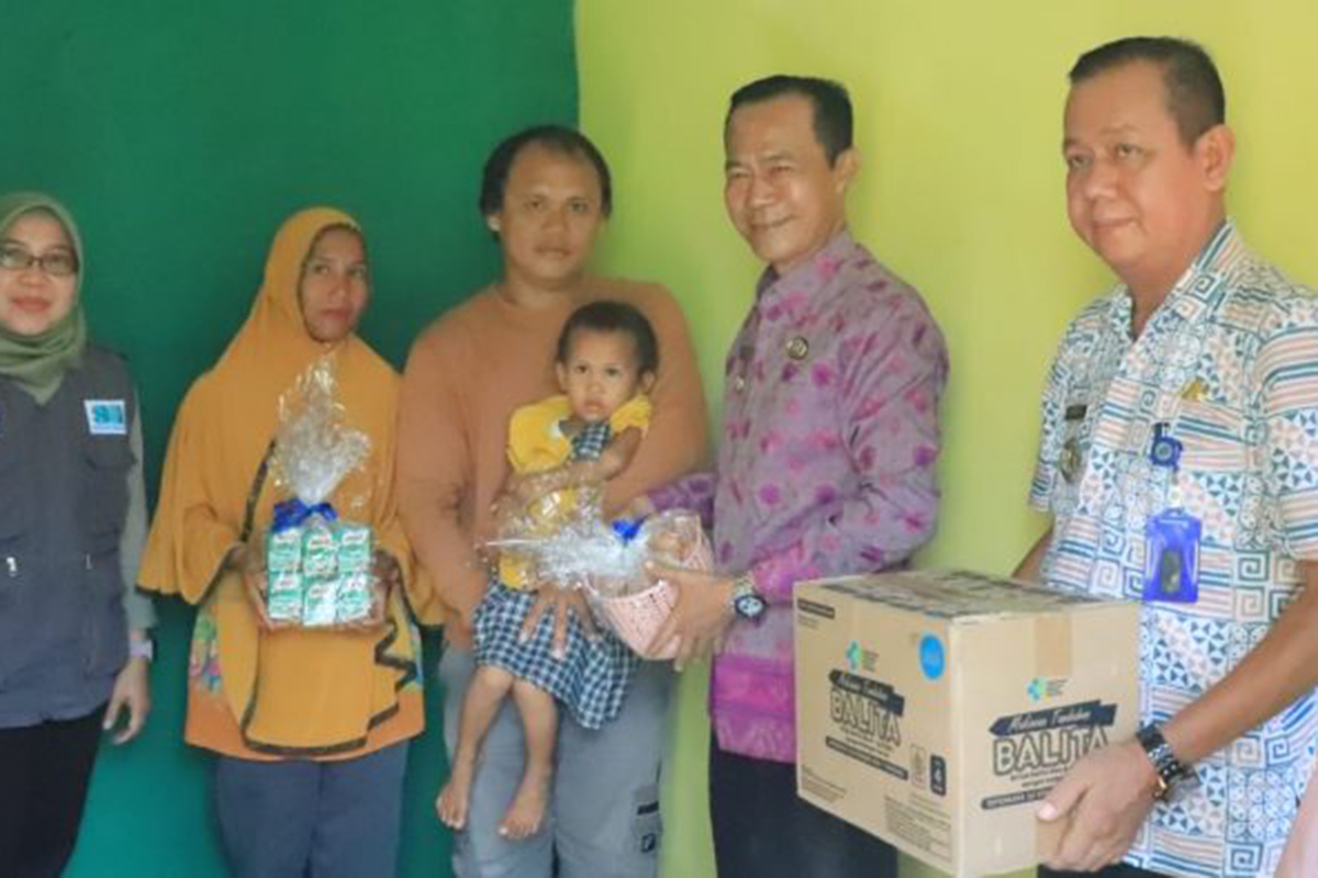 Pj. Walikota Prabumulih Tinjau Balita Stunting, Tekan Angka Hingga 12,3 Persen