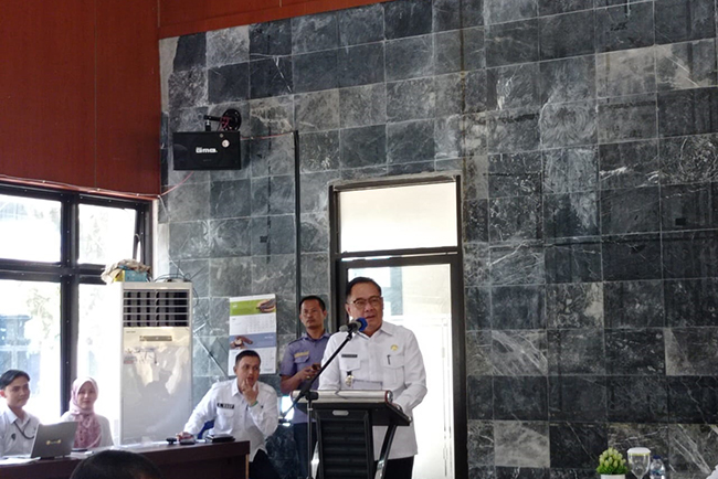 Cik Ujang Buka Rapat Evaluasi FKP Pendataan Awal Regsosek 2022