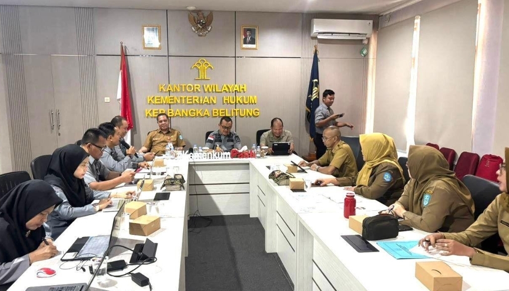 Ranperkada Penghasilan Aparatur Desa Bangka Diharmonisasikan Kanwil Kemenkum