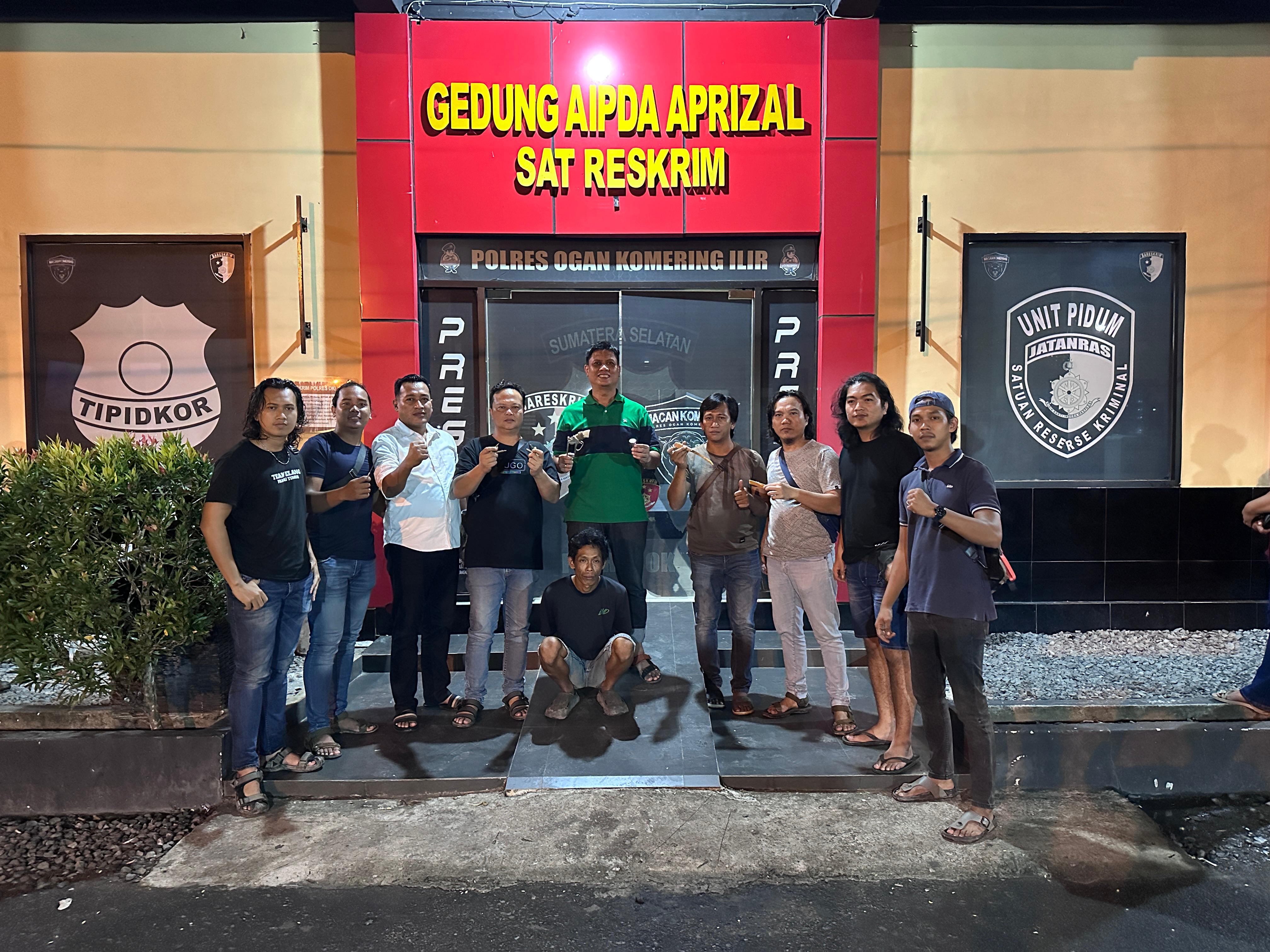 Tagih Hutang dan Ancam Pakai Senpi Rakitan, Pria di OKI Ditangkap, Sajam Ikut Diamankan