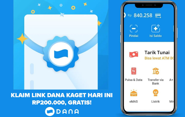 Link DANA Kaget Rp200 Ribu Hari Ini Selasa 6 Agustus 2024, Buruan Klaim Sekarang