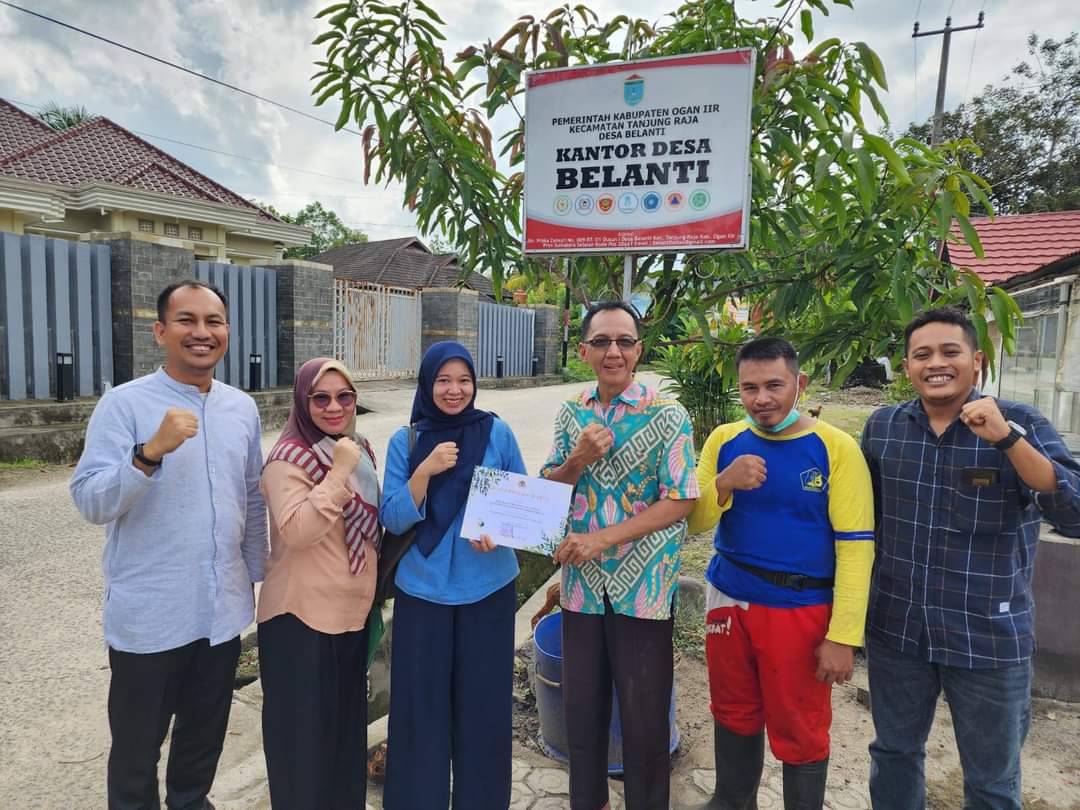 Kembangkan Program Kampung Iklim, Desa Belanti Ogan Ilir Terima Piagam dari Kementerian LHK