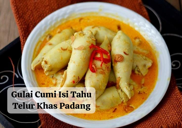 Recook Gulai Cumi Isi Tahu Telur yang Jadi Menu Favorit Resto Padang, Cocok Disajikan Saat Lebaran