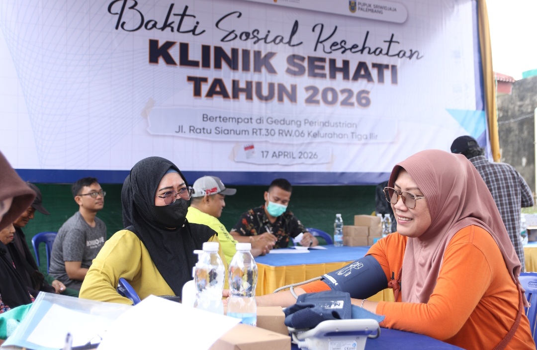 Pusri Kembali Gelar Pengobatan Gratis Klinik Sehati Batch 2 Bagi Masyarakat Kampung Sehati