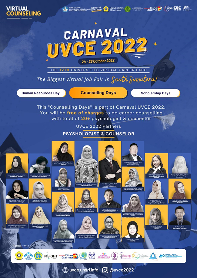 Kolaborasi UBD Bersama Himpsi Sumsel dalam Layanan Konseling Karir UVCE 2022