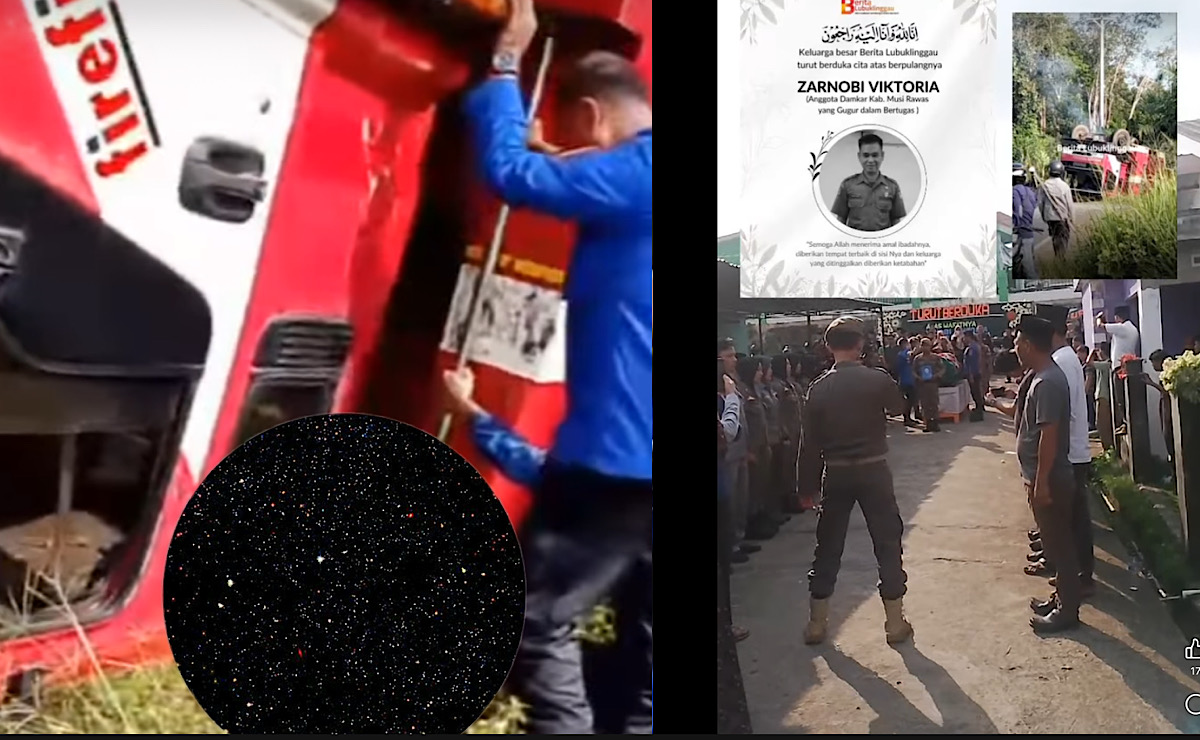 Mobil Damkar Musi Rawas Terguling Saat Menuju TKP Kebakaran, 1 Petugas Gugur 5 Temannya Terluka