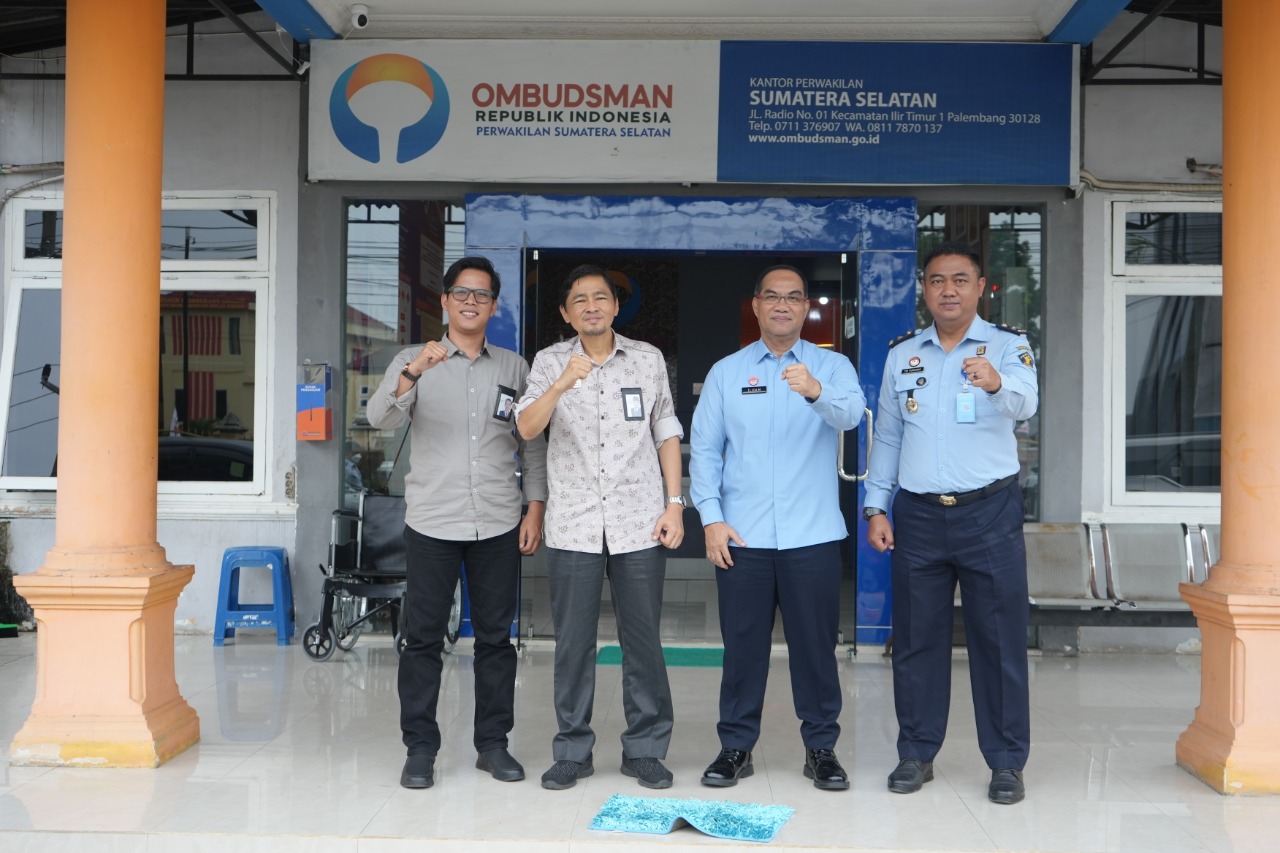 Tingkatkan Kualitas Layanan, Kakanwil Kemenkumham Sumsel Ilham Djaya Jalin Sinergi dengan Ombudsman