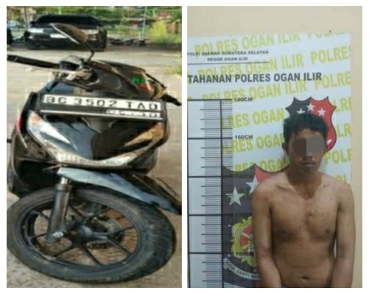Penjambret Wanita di Jalan Raya Palembang-Indralaya Ogan Ilir, Diamankan Warga Lalu Diserahkan ke Polisi