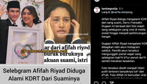 Tiktokers Afifah Riyad Diduga Jadi Korban KDRT, Foto Wajah Penuh Lebam dan Cakaran Viral