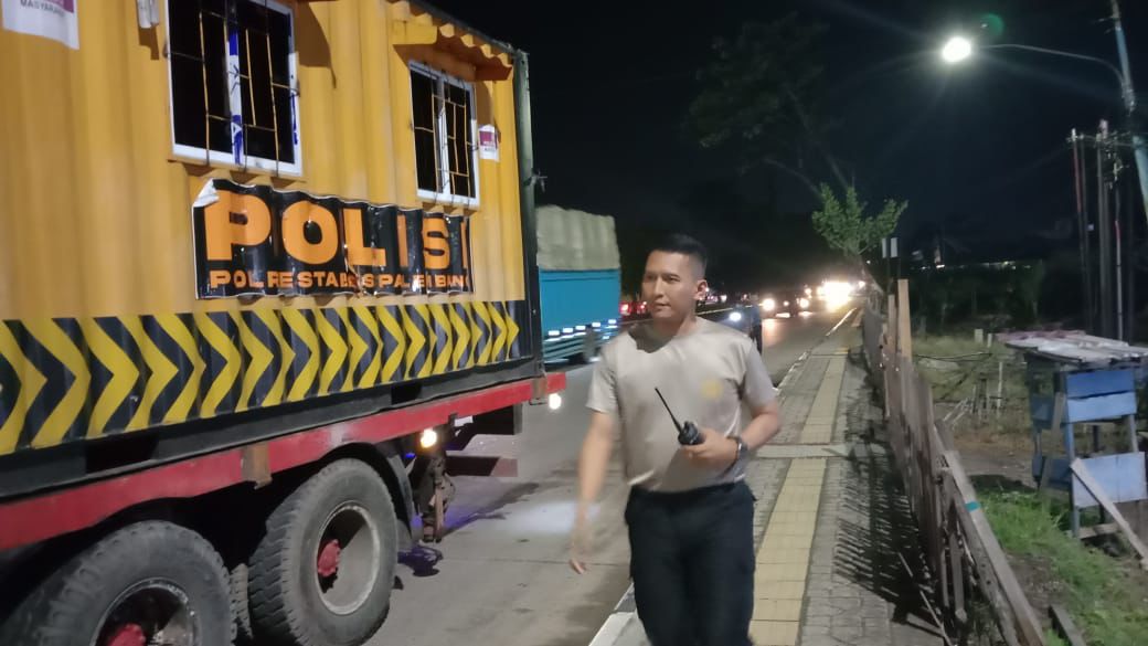 Simpang Lampu Merah Macan Lindungan Palembang Ditambah Pos Portable, Warga Harap Dibangun Permanen 