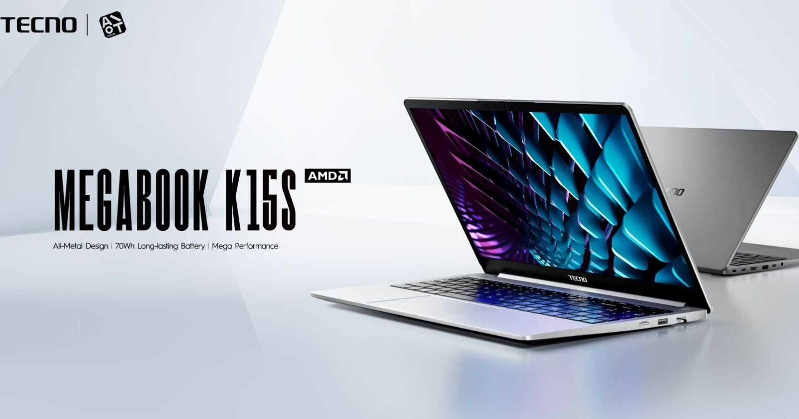 TECNO MEGABOOK K15S Resmi Hadir di Indonesia, Bawa Ryzen 5 dan 9 Port