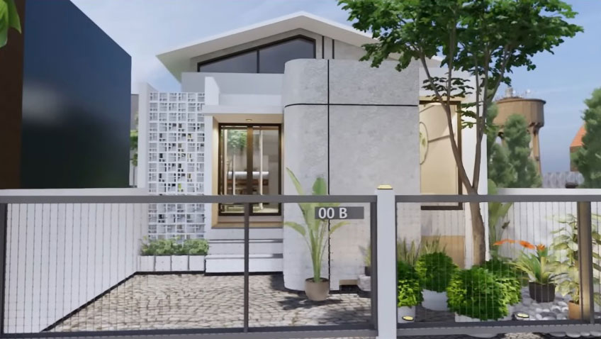 desain rumah minimalis moderno satu lantai