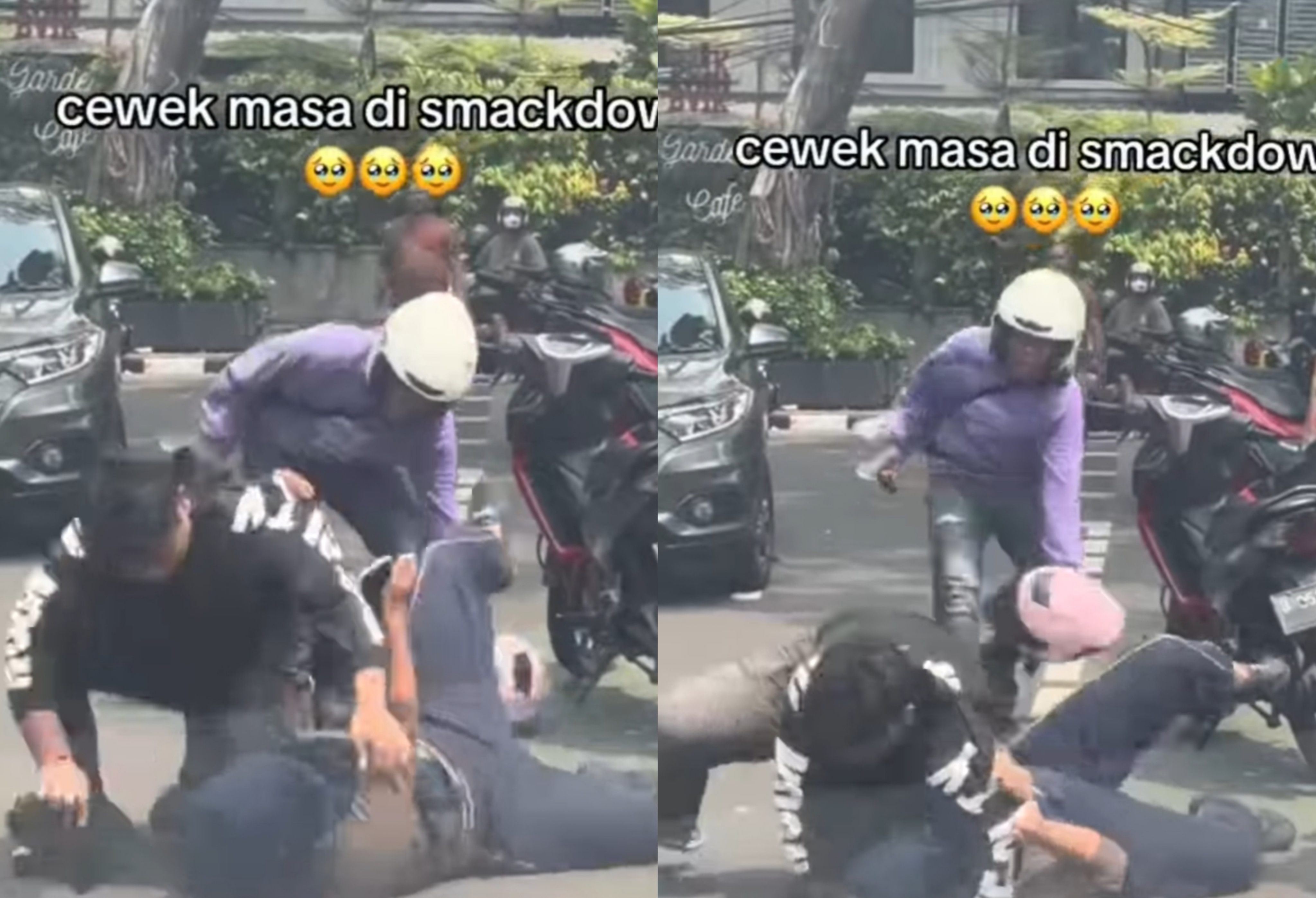 Seorang Pria Nekat Smackdown Pacarnya di Jalan, Warga Sekitar Kejadian Kompak Usir Sang Pria