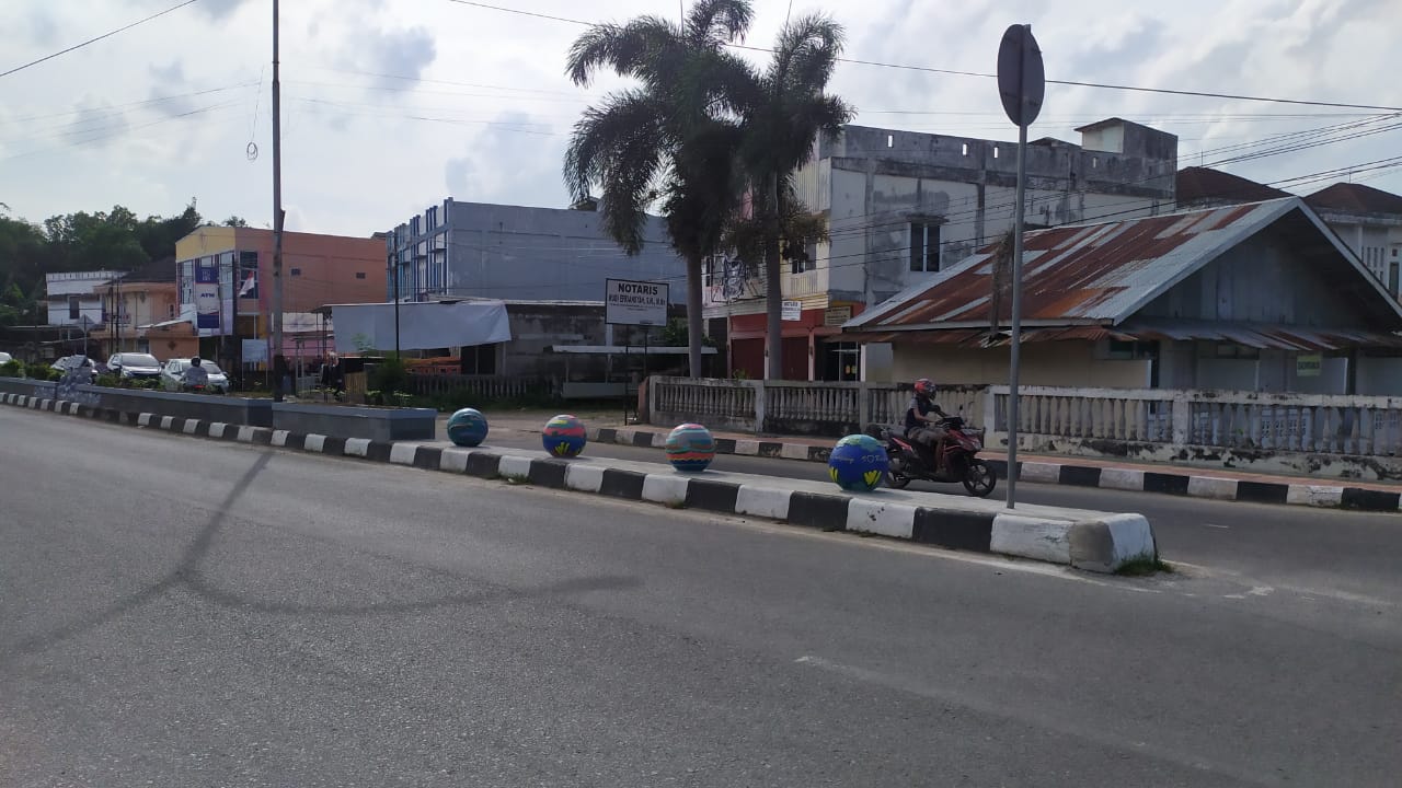 Bolar Double Road Percantik Jalan Letnan Yusuf Singadekane Kayuagung
